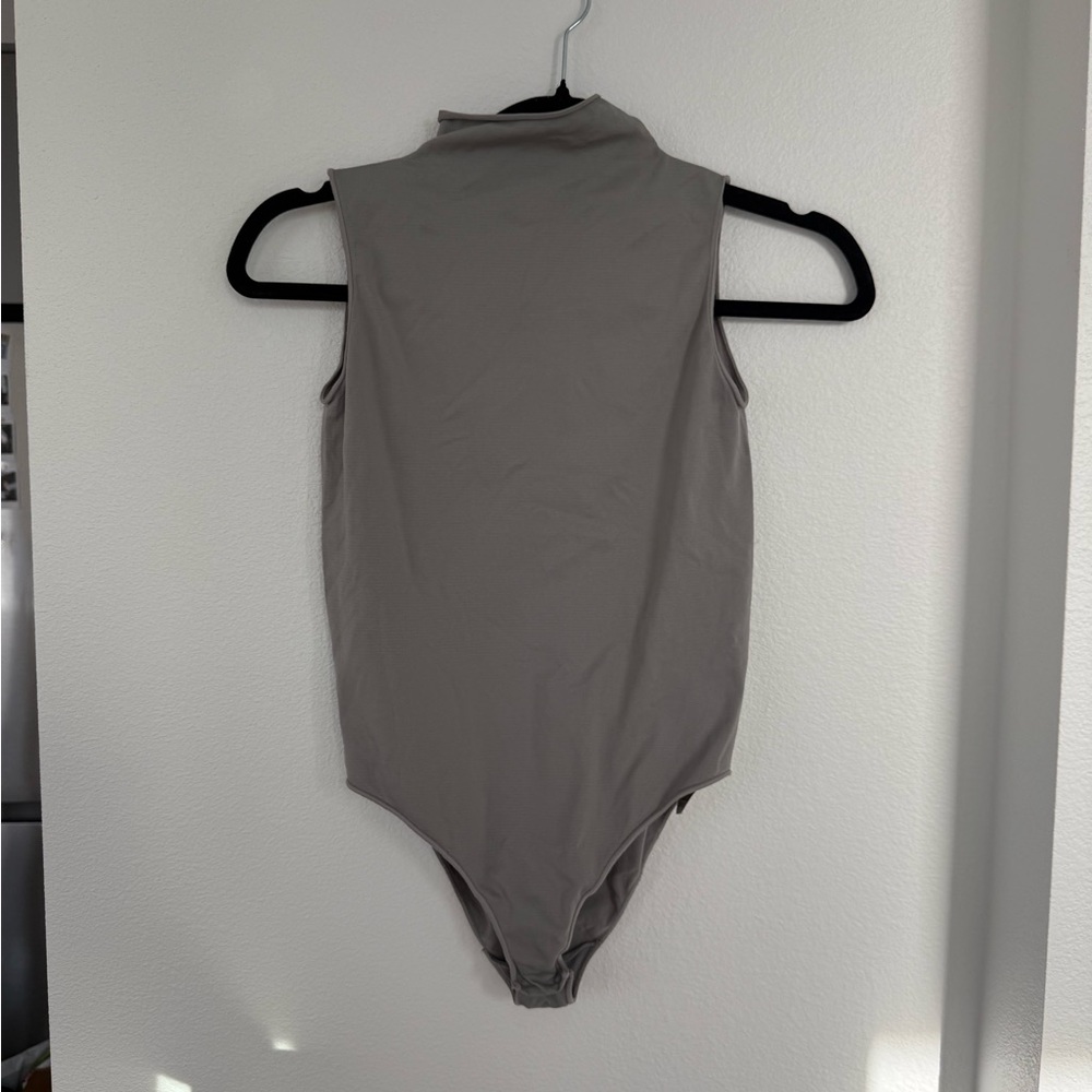 SKIMS Turtleneck Gray One Piece